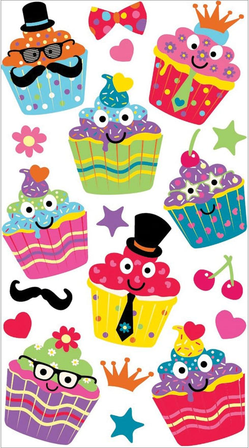 Sticko Sticker Themed-Dress Up Cupcakes 52-00202